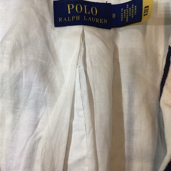 Ralph Lauren White Striped Cotton Blazer – Women’s Size 8 – Pre-Owned - Picture 2 of 8